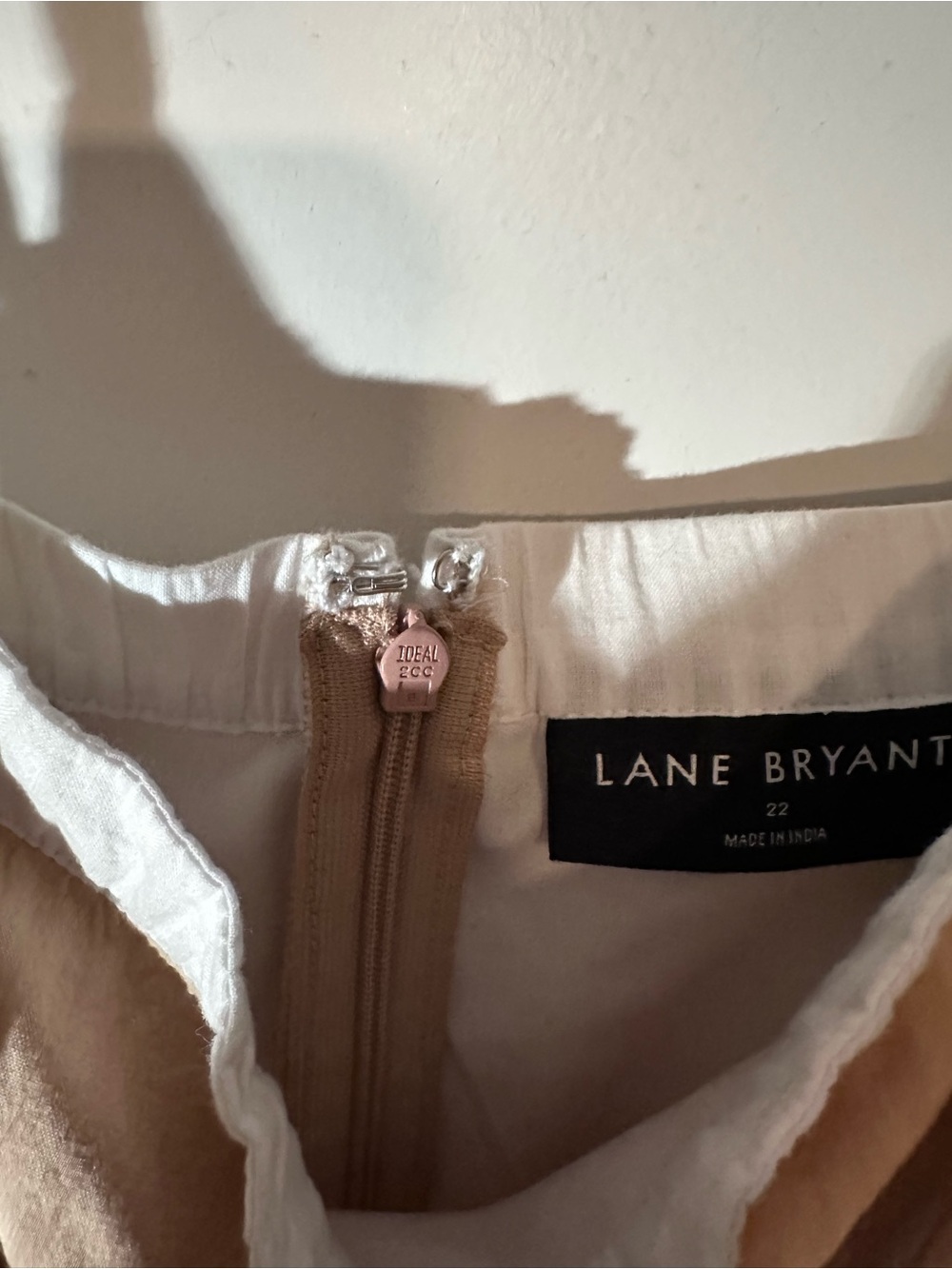 Lane Bryant Beige and Navy Colorblock Maxi Dress - Picture 7 of 9